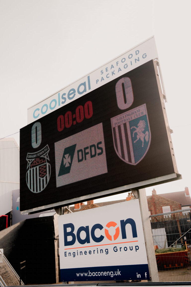 GTFC Blundell Park scoreboard