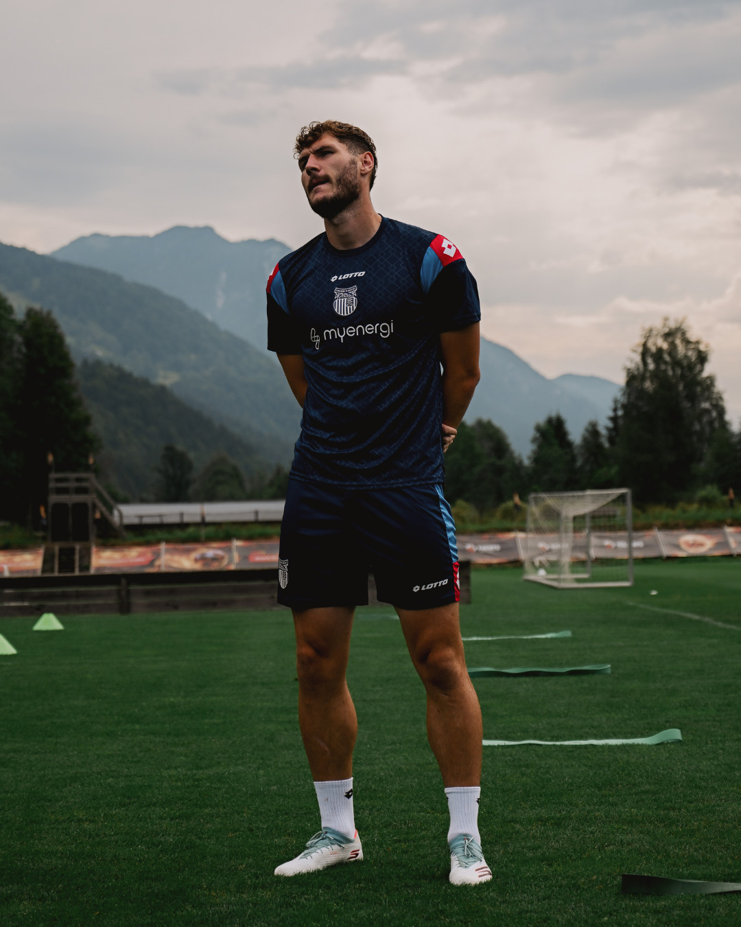 GTFC Player showing off the new GTFC Training Kit